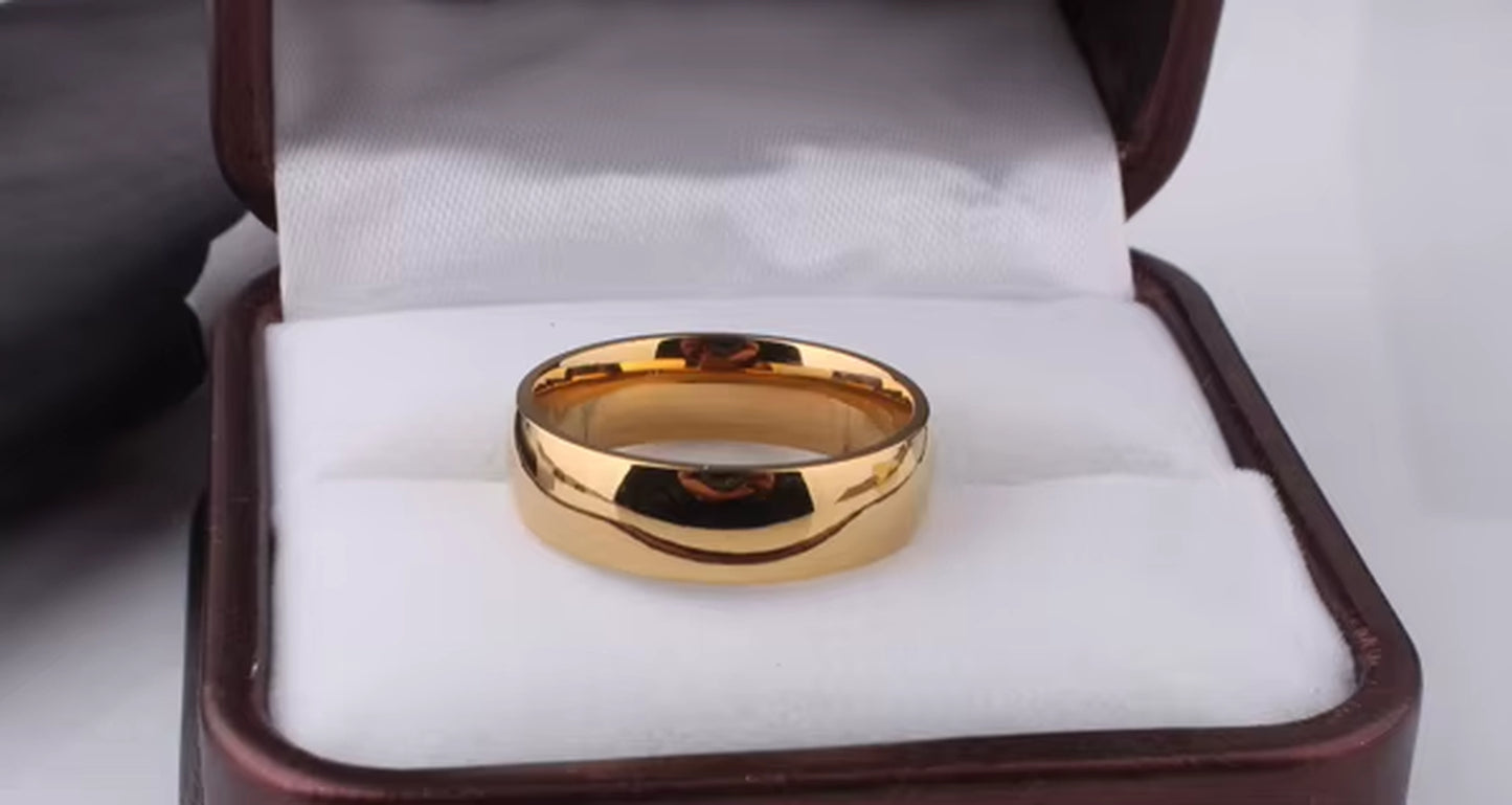 Eengrave Custom Name Signet Ring Logo Light Version Gold Color Wedding Rings for Women Glossy Tainless Steel Ring Men