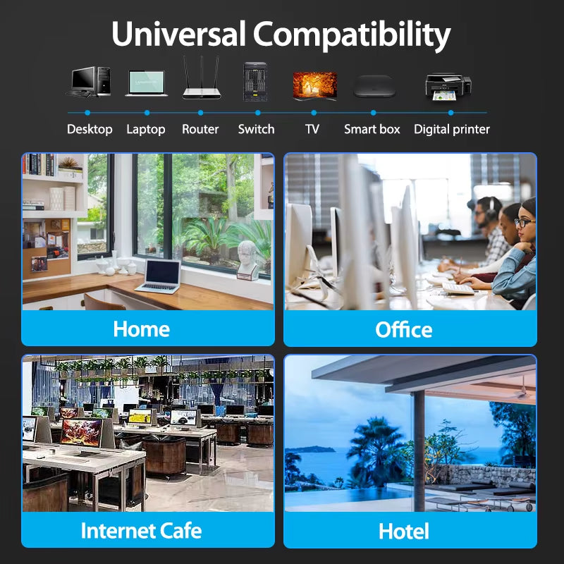 Ethernet Cable Cat6 Lan Cable UTP RJ45 Network Patch Cable 10M 15M for PS PC Internet Modem Router Cat 6 Cable Ethernet