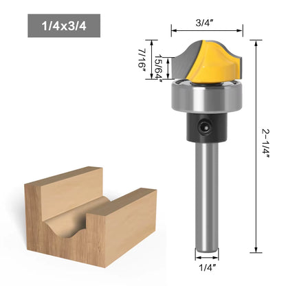 3/4" Faux Panel Ogee Groove Router Bit - 1/4" 1/2''8" 12Mm Shank Woodworking Cutter Tenon Cutter for Woodworking Tools