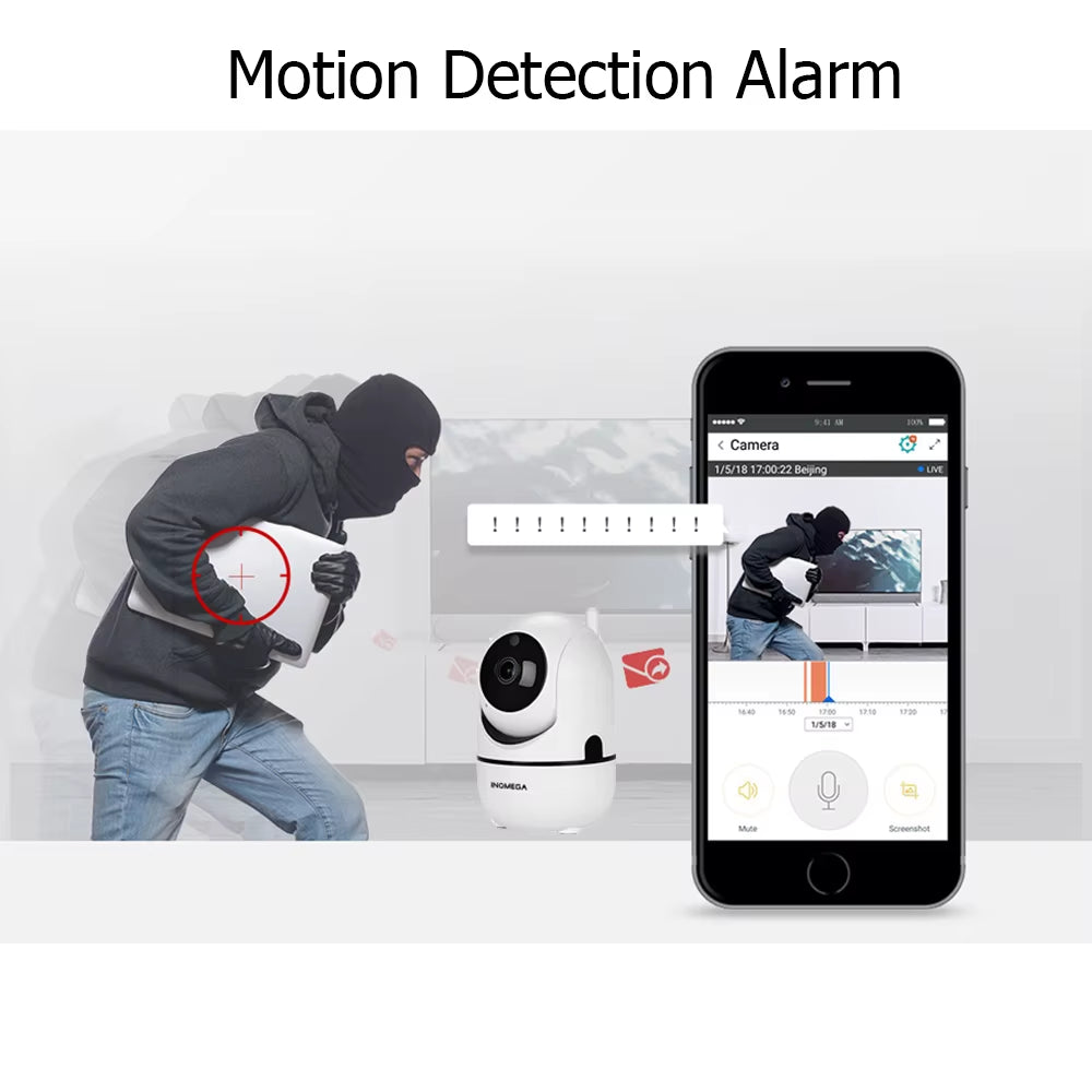 INQMEGA 1080P Cloud Wireless IP Camera Intelligent Auto Tracking of Human Home Security Surveillance CCTV Network Mini Wifi Cam