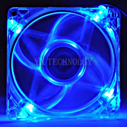 8025 GDT Green Red Bule Four Color LED PC Computer Case Brushless Cooling Fan 80Mm 8080X25Mm 8025S DC 12V 4Pin Cooler