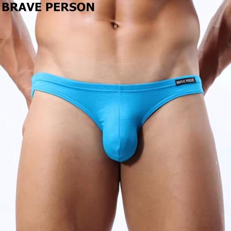 Mens Sexy Modal Underwear Briefs Men Low Rise U Convex Pouch Brief Underwear Men Stretch Breathable Briefs