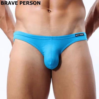 Mens Sexy Modal Underwear Briefs Men Low Rise U Convex Pouch Brief Underwear Men Stretch Breathable Briefs
