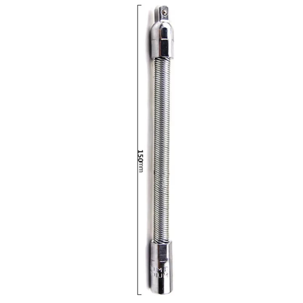 150Mm Flexible Extension Bars 1/4" Drive 6.3Mm Socket Tool Ratchet 1/4" Flexible Shaft Screwdriver Bit  Extension