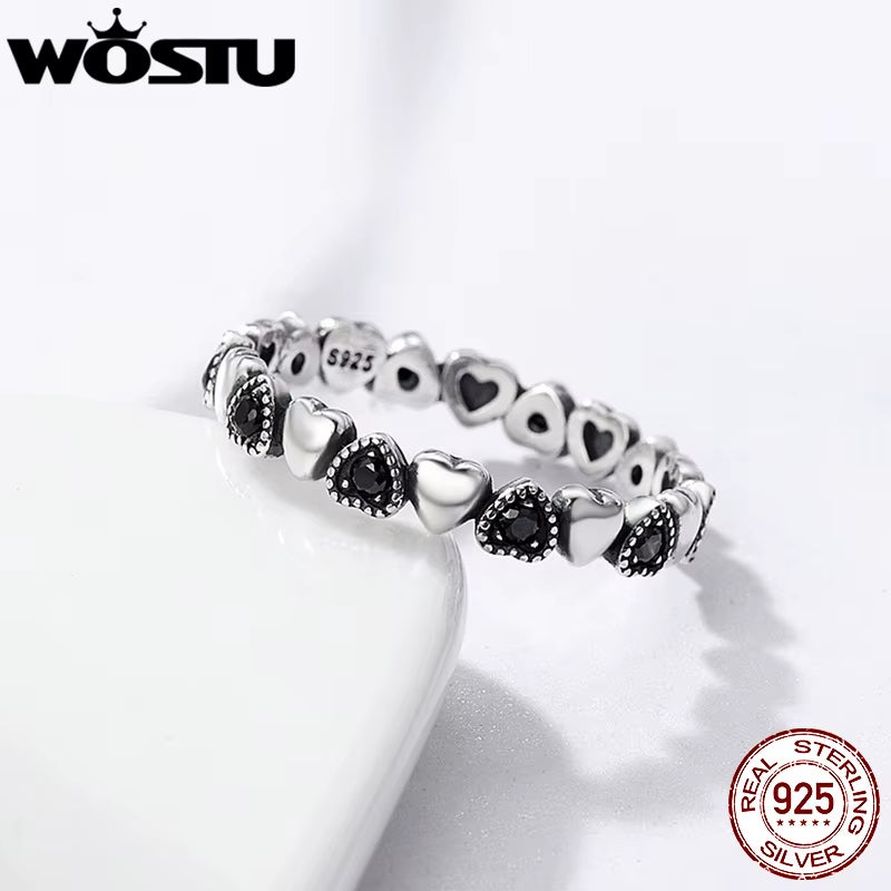 Hot Sale 100% 925 Sterling Silver Styles Stackable Ring Party Finger Wedding Rings for Women Original Fashion Jewelry Gift