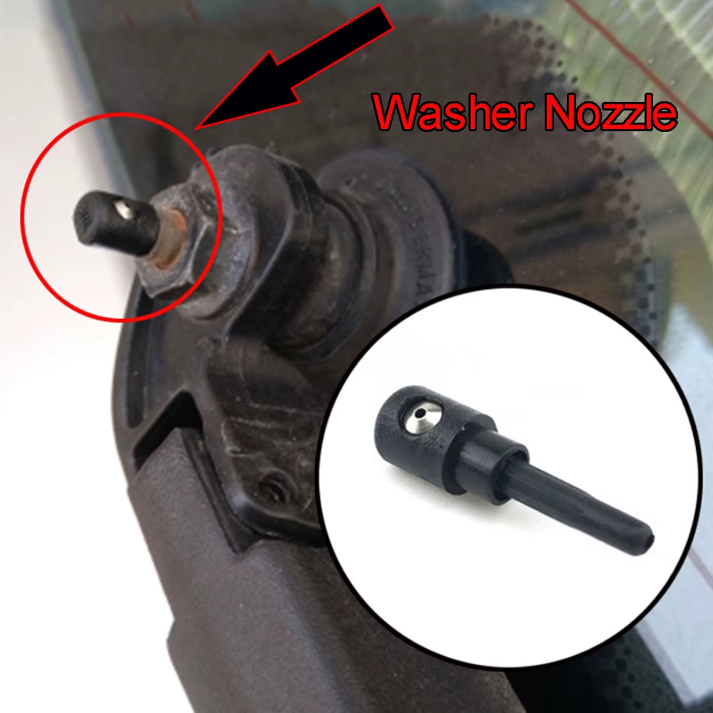 Erick'S Wiper Rear Wiper Washer Jet Nozzle for Mercedes-Benz B-Class W245 B150 B160 B170 B180 B200 05 - 11 Tailgate Push Sprayer
