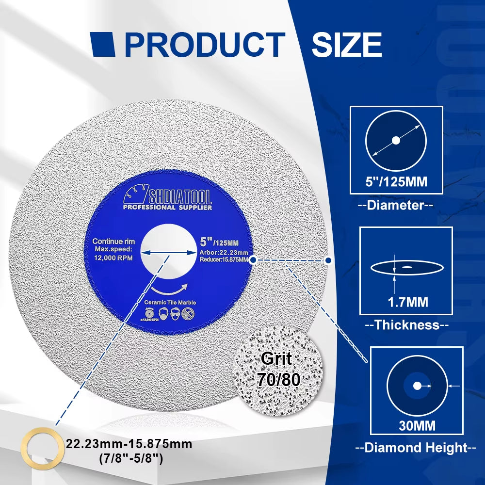 Continuous Tooth Cutting Disc 1Pc Ultra-Thin Marble Saw Blade Ceramic Porcelain Tile Glass 100/115/125Mm Cutter Plate