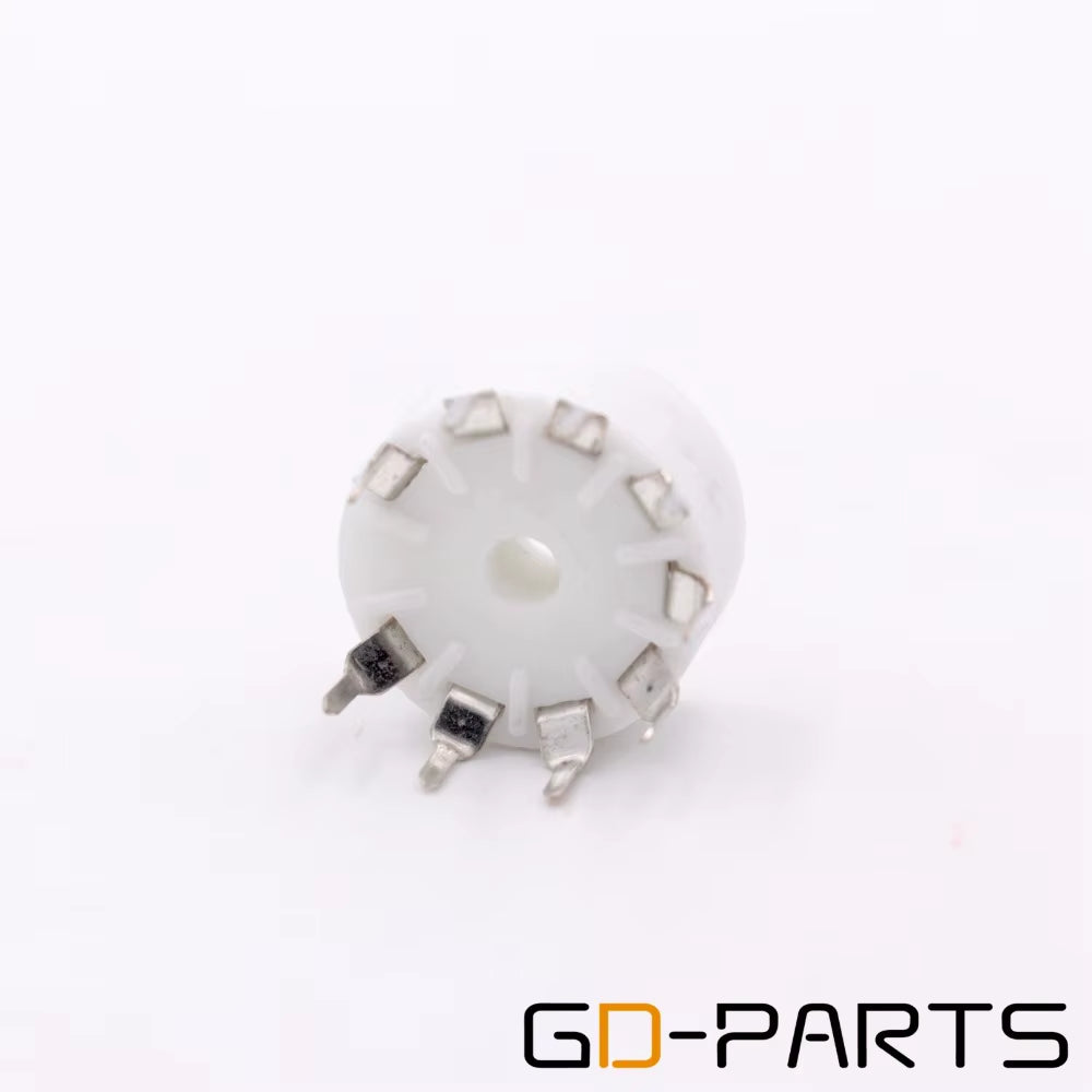 10PCS Ceramic 9Pin B9A PCB MOUNT Tube Socket for 12AX7 12AT7 12AU7 6DJ8 ECC82 5670 6922 Hifi Audio Vintage AMP DIY