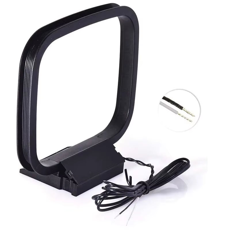 FM Antenna FM Dipole Antenna 75 Ohm Indoor FM Radio Antenna AM Loop Antennas for Car Radio Music Equipment Home Stereo Receiver