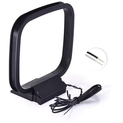 FM Antenna FM Dipole Antenna 75 Ohm Indoor FM Radio Antenna AM Loop Antennas for Car Radio Music Equipment Home Stereo Receiver