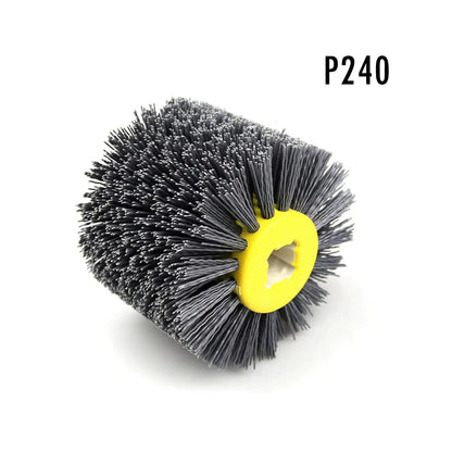 1 Pcs 120X100X19Mm Nylon Abrasive Wire Drum Polishing Wheel Electric Brush for Woodworking Metalworking