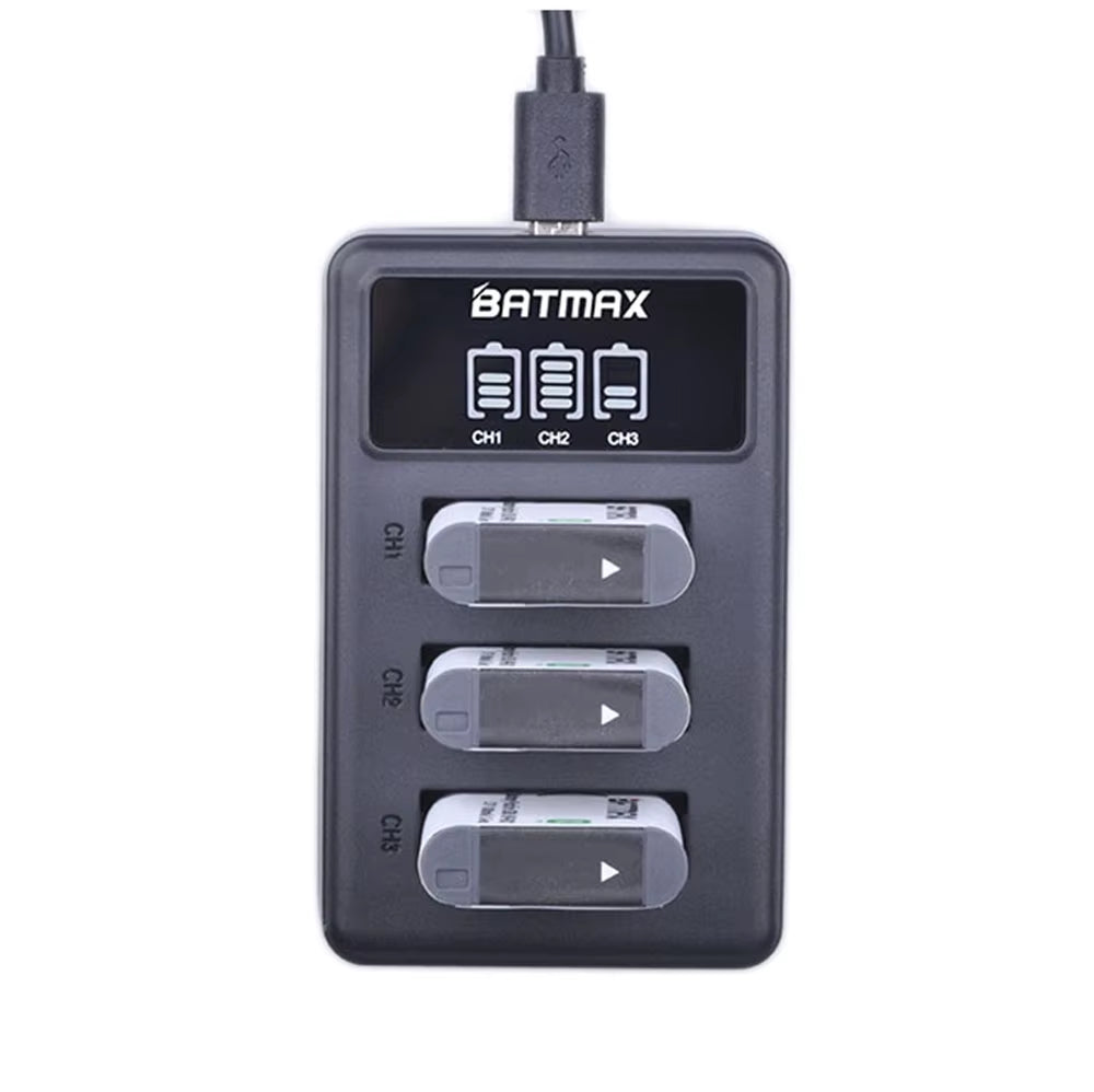 NP-BX1 Np Bx1 Battery + 3 Slots LCD Charger for Sony DSC-RX100 DSC-WX500 IV HX300 WX300 HDR-AS15 X3000R MV1 AS30V HDR-AS300