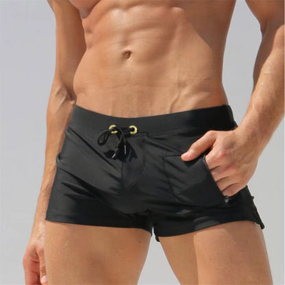 Shorts Men Zipper Pocket Casual Mens Shorts Fast Dry Boardshorts Joggers Men'S Trunks Summer Mens Short Homme Masculino