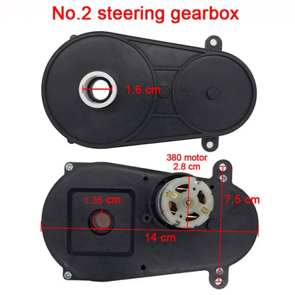 Children Electric Car Steering Gearbox with Motor,Steering Motor for Remote Control Car,Toy Car Steering Gear Box with Engine