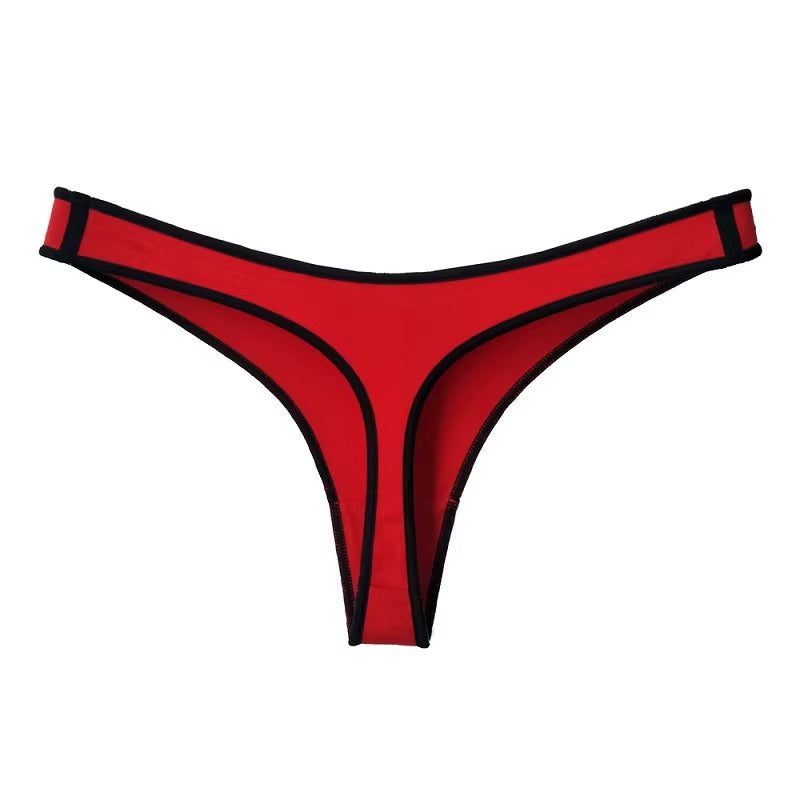 Women G String Thongs Low Rise Contton Tanga Briefs Sexy Panties Ladies' Seamless Lingerie Female Underwear Strings 1 Piece