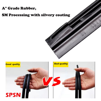 2Pcs/Lot Car Rubber Vehicle Insert Strips Wiper Blade Blades (Refill) 6Mm/8Mm 14"16"22"24"26" Car Accessories Soft Refills