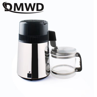 Pure Water Distiller 4L Dental Distilled Water Machine Filter Stainless Steel Electric Distillation Purifier Jug 110V 220V