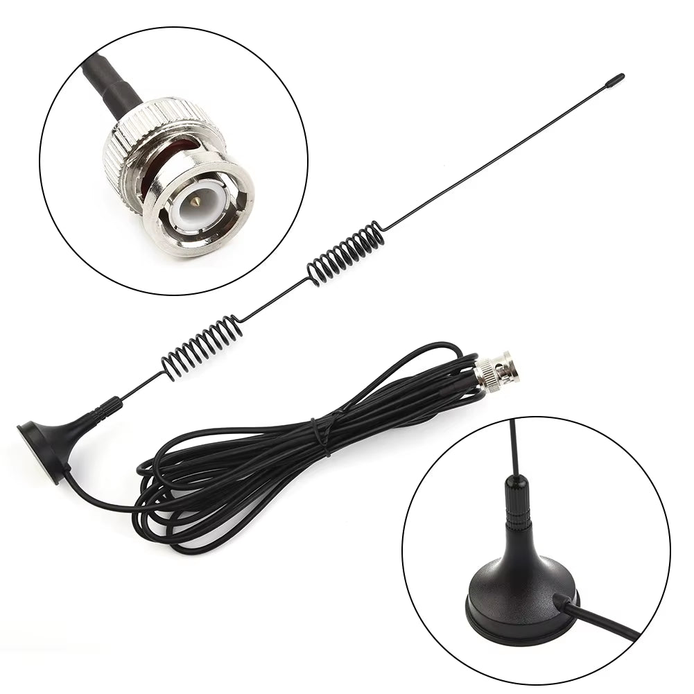 1X Antenna VHF UHF Ham Radio Antenna Amateur Radio Mobile Radio Scanner Antenna BNC Car Electronic Radio Wireless Antenna