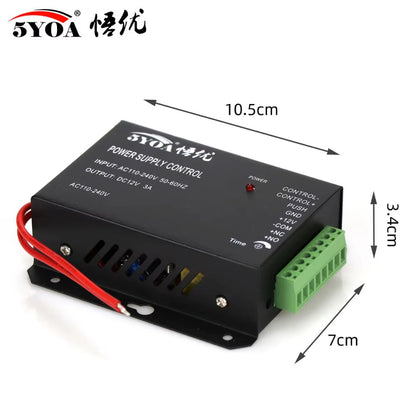 DC 12V Door Access Control System Switch Power Supply 3A 5A / AC 110~260V RFID Fingerprint Access Control System