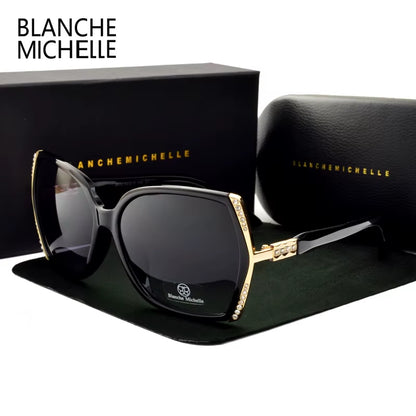 High Quality Polarized Sunglasses Women Brand Designer UV400 Vintage Sun Glasses Driving Gradient Sunglass Woman 2021 with Box