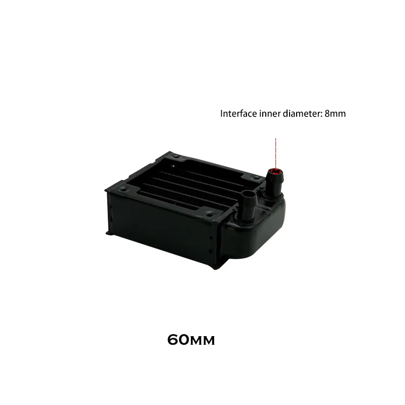 G1/4'' Aluminum Radiator for PC Water Cooling Computer Case GPU CPU RAM Cooler Fan Heatsink 60/80/90/120/240/360Mm Black/White