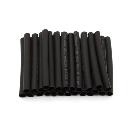 127Pcs/Lot Thermoresistant Tube Shrink Wrapping 2:1 Black Heat Shrink Sleeving Set Wire Cable Polyolefin Wrap Tubing