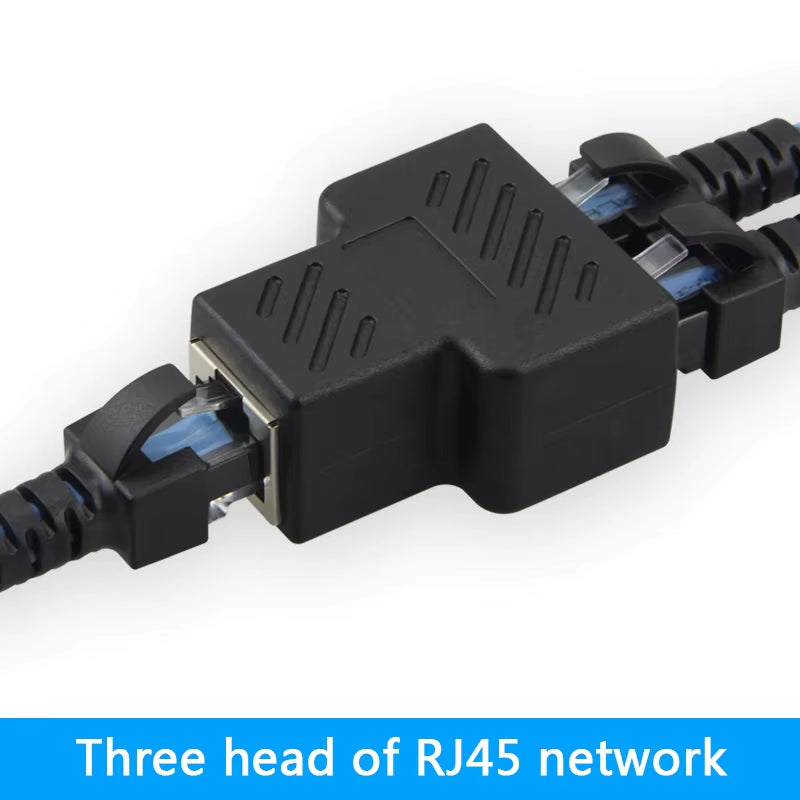 1 to 2 Ways Network LAN Cable Ethernet Female Cat6 RJ45 Splitter Connector Adapter UTP Cat7 5E Conector Switch Adapters Coupler
