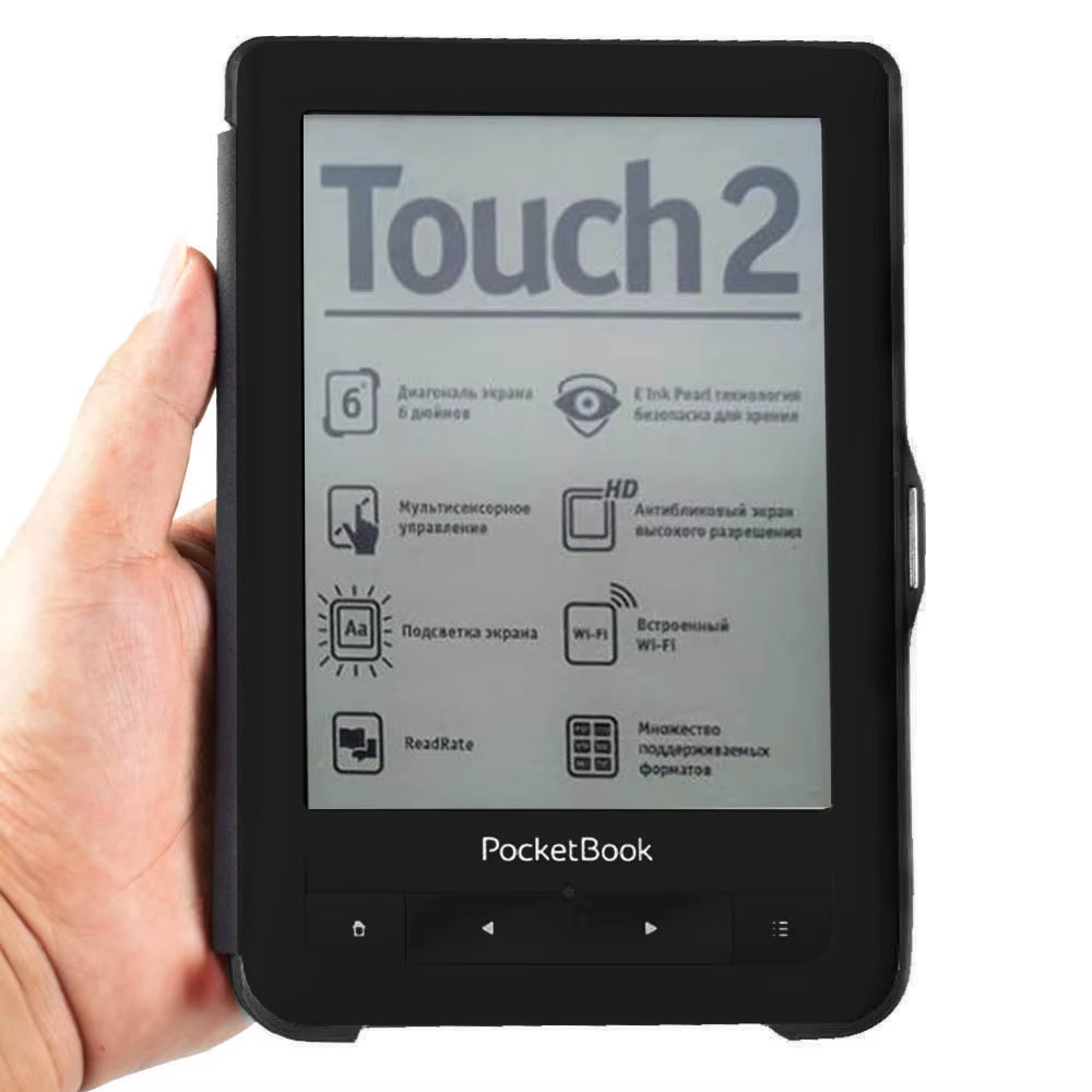 PB 622 623 Advanced Pu Leather Cover Case for  622 623 Touch 1 2 Ereader Flip Folio Book Cover Magnet Closured Case