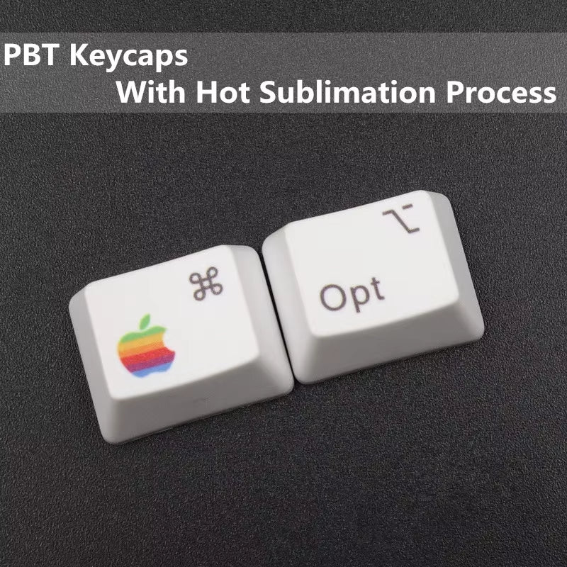 PBT Keycaps MAC Commond and Option Keys Dye-Sublimation Cherry MX Key Caps for MX Switches Mechanical Gaming Keyboard
