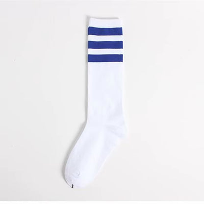 New Men/Women 3 Three Stripes Cotton Socks Retro Old School Hiphop Skate Long Short Meias Harajuku White Black Winter Cool