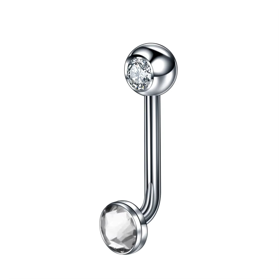 1PC G23 Titanium Opal Crystal Christina Vertical Hood Piercings Lip Rings Sexy Women Piercings Body Jewelry 14G