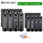 4Pcs 3000Mah 1.2V AA Rechargeable Batteries+4Pcs 1100Mah 1.2V AAA Battery NI-MH AA AAA Rechargeable Battery for Camera Toy