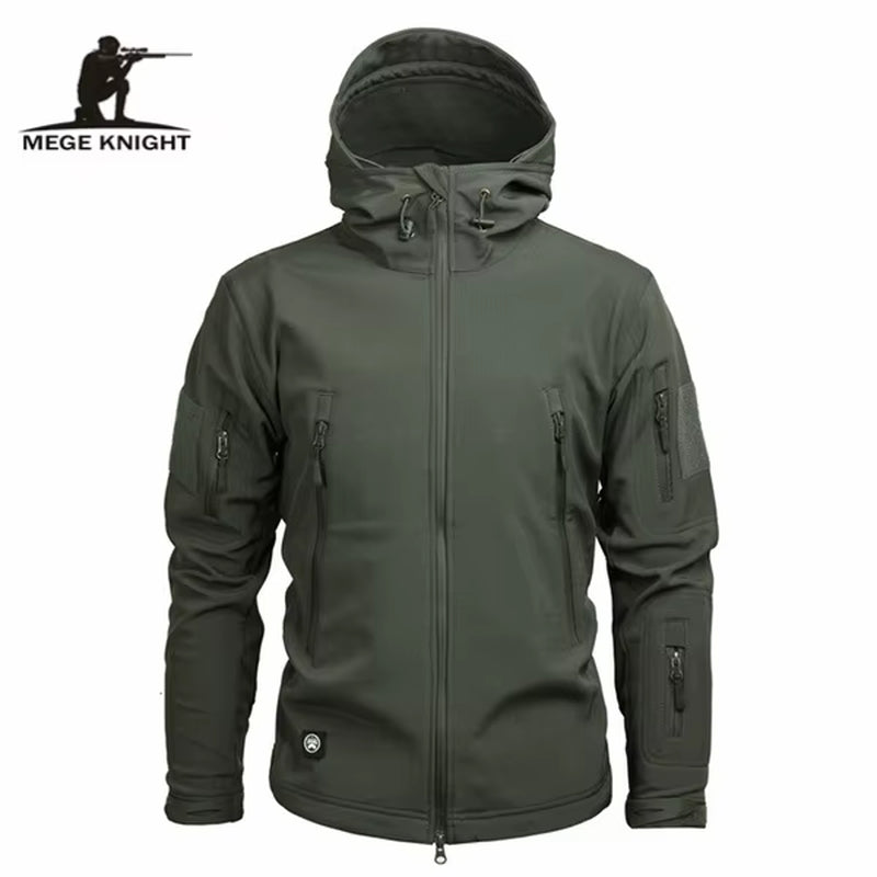 Mege Brand Clothing Autumn Men'S Military Camouflage Fleece Jacket Army Tactical Clothing Male Camouflage Windbreakers
