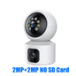 Hiseeu 2K 4MP PTZ IP Camera WIFI Wireless Smart Home Security Surveillance Camera Two-Way Audio Indoor Baby Pet Monitor Camera