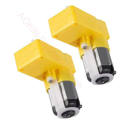 DC Electric Gear Motor L DC 3V-6V L Shape TT Motor Dual Shaft Intelligent Car Chassis for Arduino DIY Smart Car Robot