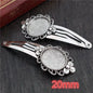 14 16Mm 18Mm 20Mm round Oval 18X25Mm Antique Silver Plated Bronze Copper Material Hairpin Hair Clips Base Setting Cabochon Cameo