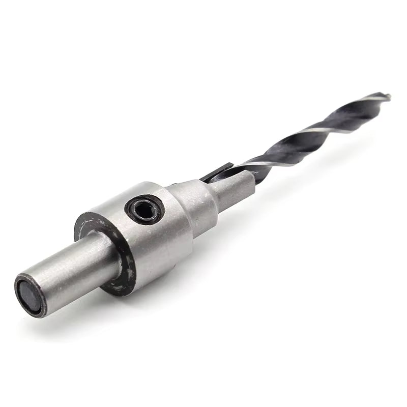 2Pc Countersink Drilling 3 Steps Pilot Drill Bits Set Reamer Screw Wood Window Hinge Hole Saw Chamfer 4 6 5 7Mm Steps 8Mm Shank