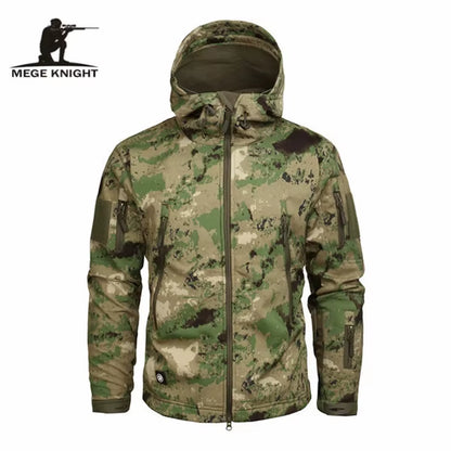 Mege Brand Clothing Autumn Men'S Military Camouflage Fleece Jacket Army Tactical Clothing Male Camouflage Windbreakers