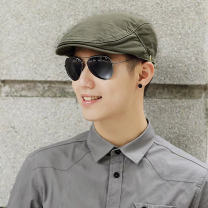 55-59Cm 60-63Cm Male Summer plus Size Newsboy Caps Men Casual Ivy Hat Pure Cotton Flat Peaked Cap Women Big Size Beret Hats