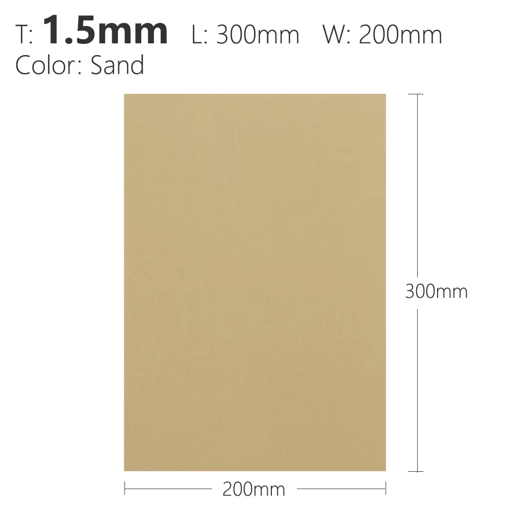 1.5Mm Black Sand Army Green Orange Kydex Sheet Thermoplastic for DIY Sheath Holster Tool Parts