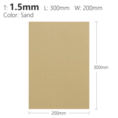 1.5Mm Black Sand Army Green Orange Kydex Sheet Thermoplastic for DIY Sheath Holster Tool Parts