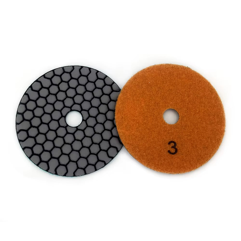 6 Pcs 100Mm Dry Polishing Pad 4 Inch Sharp Type Diamond Polishing Pads for Granite Marble Sanding Disc Stone