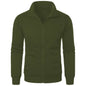 2025 Brand New Men'S No Hoodies Sweatshirts Zipper Stand Collar Men Sweatshirts for Male No Hooded Sweatshirt Man Pullover