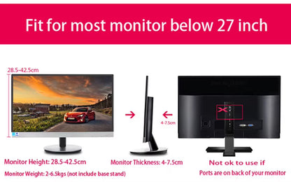 NB FP-1 Extension VESA Adapter Fixing Bracket Monitor Holder Support for 17-27 Inch No Mounting Hole Monitors LCD Display Mount