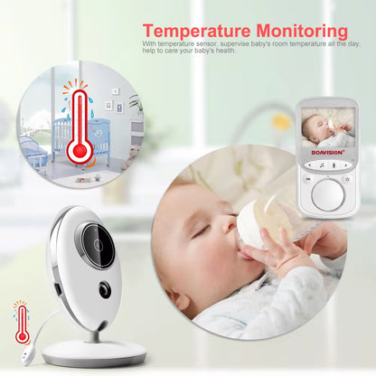 Wireless LCD Audio Video Baby Monitor VB605 Radio Nanny Music Intercom IR 24H Portable Baby Camera Baby Walkie Talkie Babysitter
