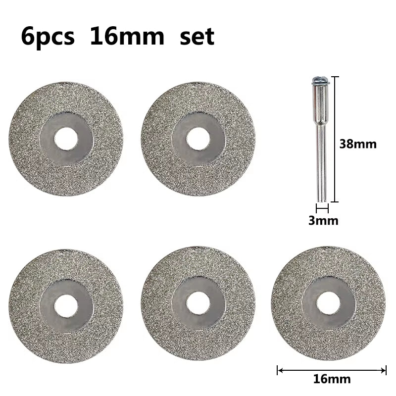 Mini Cutting Disc for Rotary Accessories Diamond Grinding Wheel Rotary Tool Circular Saw Blade Abrasive Diamond Disc