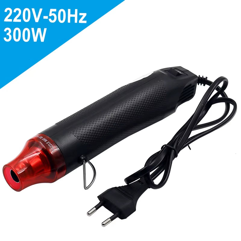 DIY Tool Heat Gun 1Pc 220V Using Heat Gun Electric Power Tool Hot Air 300W Temperature Gun with Supporting Seat Shrink