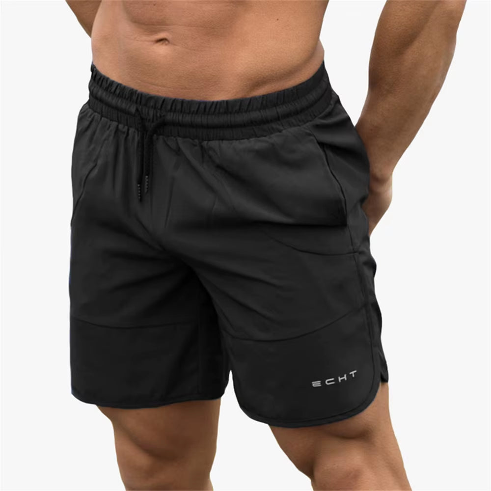 2023 New Men Gym Fitness Loose Shorts Bodybuilding Joggers Summer Quick-Dry Cool Short Pants Male Casual Beach Brand Sweatpants