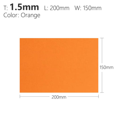 1.5Mm Black Sand Army Green Orange Kydex Sheet Thermoplastic for DIY Sheath Holster Tool Parts