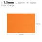 1.5Mm Black Sand Army Green Orange Kydex Sheet Thermoplastic for DIY Sheath Holster Tool Parts